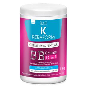 Keraform BB Cream 12 em 1 Skafe - Creme para Pentear - 1Kg