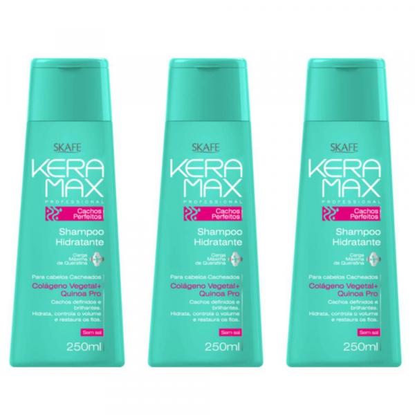 Keramax Cachos Perfeitos Shampoo 250ml (Kit C/03)