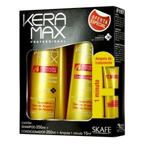 Keramax Hidratação Profunda - Kit Shampoo + Condicionador + Ampola