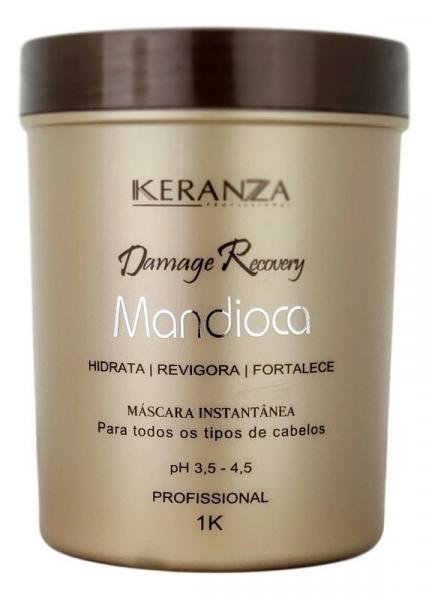 Keranza Demage Recovery Máscara Mandioca Profissional 1kg - Keranza Profissional