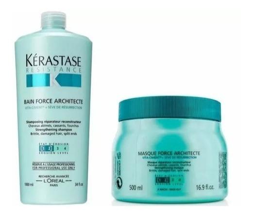 Kérastase Architecte Resistance Shampoo e Máscara 500g- Kit