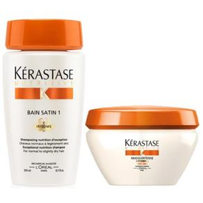 Kérastase Kit Duo Nutritive Cabelos Finos - Shampoo Bain Satin 1 (250ml) + Máscara Cabelos Finos (200ml)