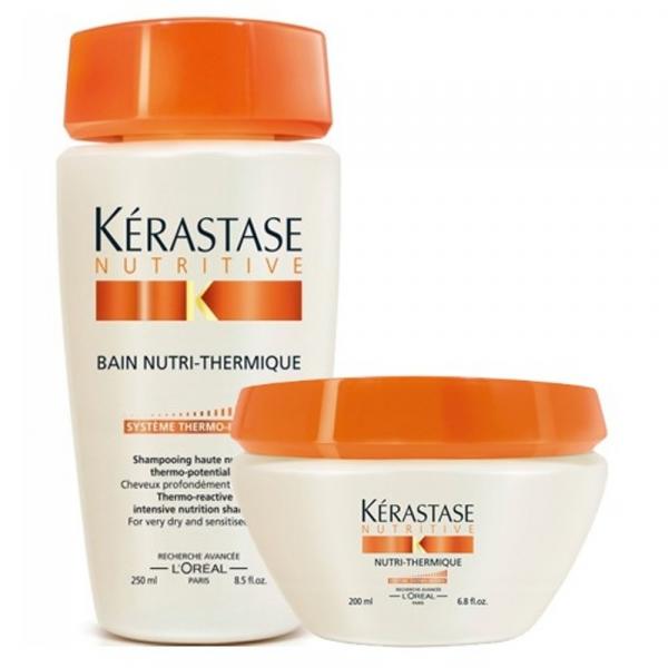 Kérastase Kit Duo Nutritive Nutri-Thermique Shampoo (250ml) + Máscara (200ml) - KÉRASTASE