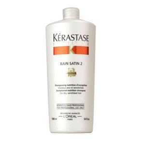 Kérastase Nutritive Bain Satin 2 - Shampoo cabelos secos 1L - CA