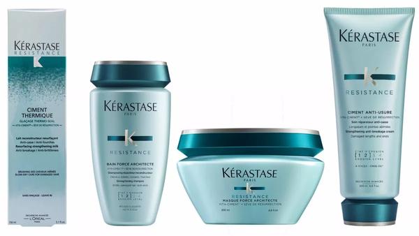 Kérastase Resistance - Kit Force Architecte -Shampoo/Máscara/Condicionador/Leave- In
