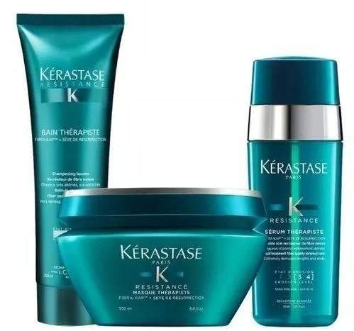 Kérastase Resistance Kit Shampoo 250ml Sérum 30ml Máscara 200ml