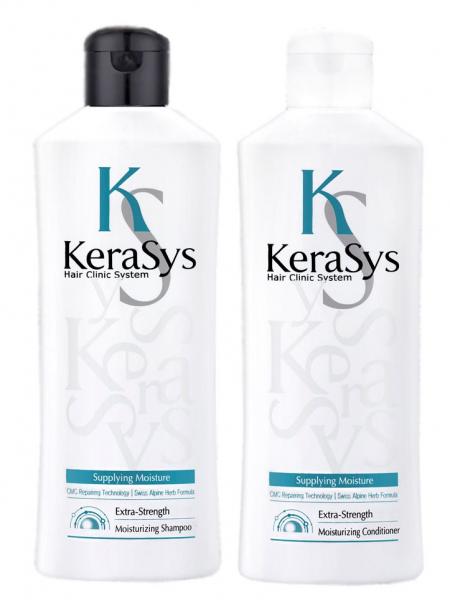 KeraSys Moisturizing Shampoo (180g) e Condicionador (180g)