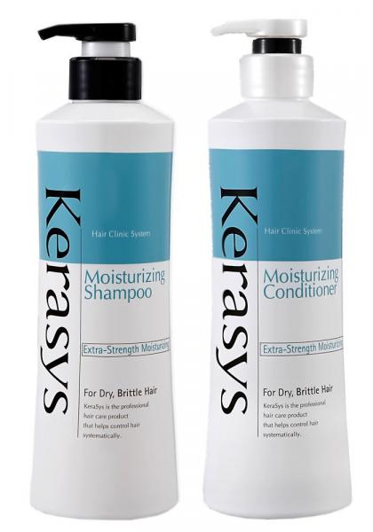 KeraSys Moisturizing Shampoo (600g) e Condicionador (600ml)