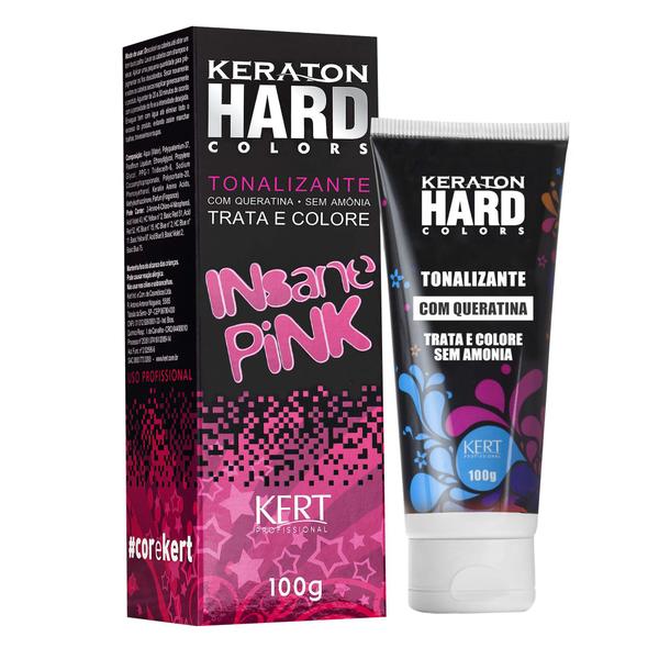 Kert Keraton Hard Colors Tonalizante Cor Insane Pink - 100g