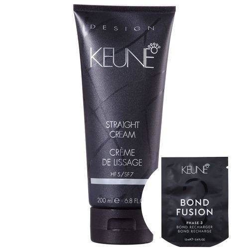Keune Straight Cream - Creme Alisador 200ml + Tratamento 12 Ml