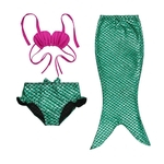 Kidlove Meninas Swimsuit Cauda da sereia Swimwear swimmable Bikini Set