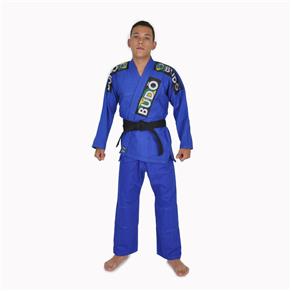Kimono Jiu-jitsu Trainning Trançado Azul Budô Adulto