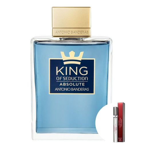 King Of Seduction Absolute Antonio Banderas Edt - Perfume Masc 200ml + The Secret Temtation Edt 10ml