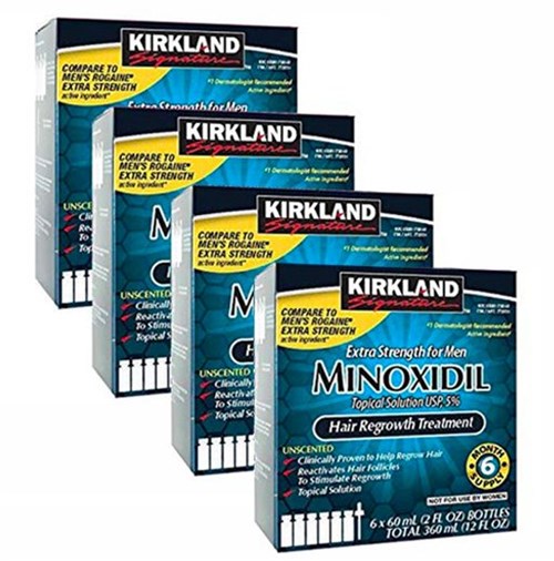 Kirkland Minoxidil 5% (4 Caixas) – Envio Imediato