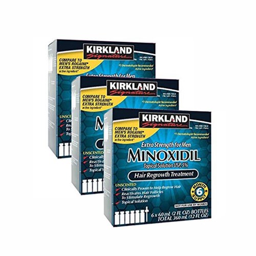 Kirkland Minoxidil 5% (3 Caixas) – Envio Imediato