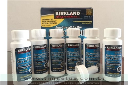 Kirkland Minoxidil 5% para Homens, 6 Garrafas de 60Ml (Suprimento Para...