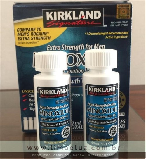 Kirkland Minoxidil 5% para Homens, 2 Garrafas de 60Ml (Suprimento Para...