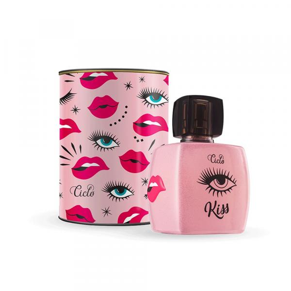 Kiss Deo Colônia 100ml Edição Especial Embalagem Lata Perfume Feminino Ciclo Cosméticos
