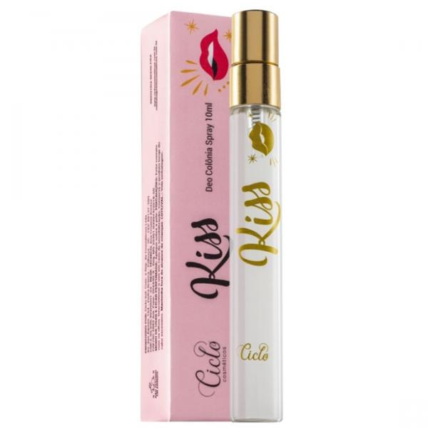 Kiss Deo Colônia Spray 10ml Perfume Feminino Ciclo Cosméticos