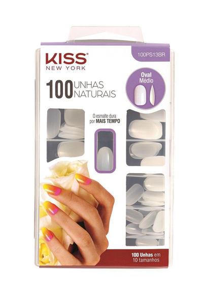 Kiss Kit 100 Unhas Postiças Oval Médio