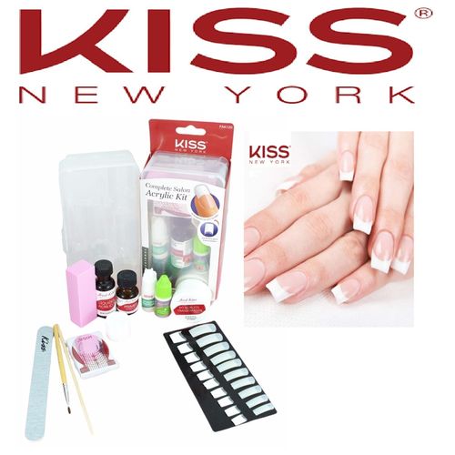Kiss Kit Complete Salon Acrylic Unhas Acrilicas Ref. Fak120