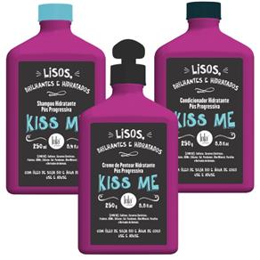 Kiss me Pós-Progressiva (Shampoo + Condicionador + Creme de Pentear) 250ml Lola Cosmetics - Kit