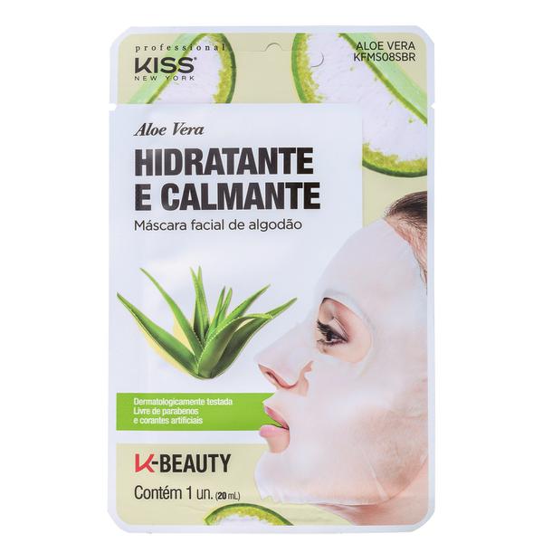 Kiss New York Aloe Vera Hidratante e Calmante - Máscara Facial 20ml