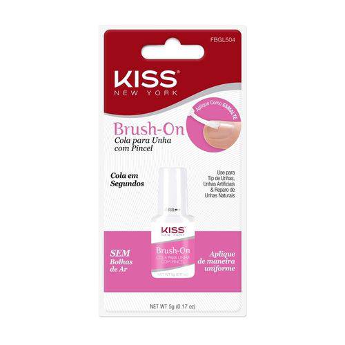 Kiss New York Brush-on Cola para Unha Ref - Fbgl504