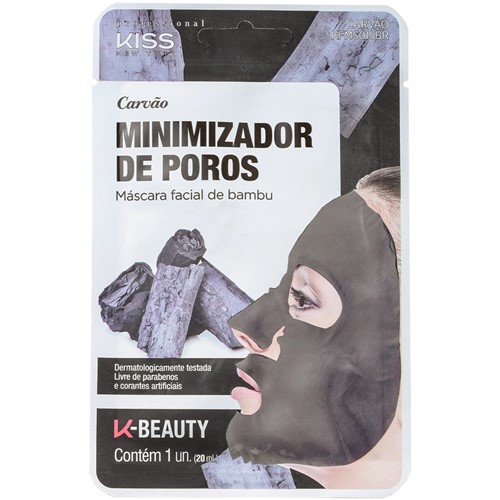 Kiss New York Carvão Minimizador de Poros Máscara Facial 20ml