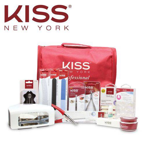 Kiss New York Kit Manicure Profissional Gel Acrygel + Cabine
