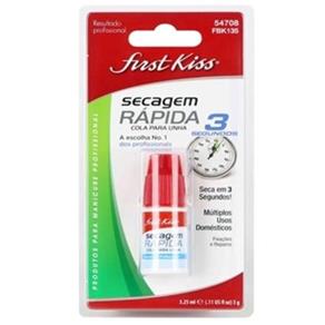 Kiss New York Kit 2u Cola para Unhas Postiças Secagem Rapida (fbk135)