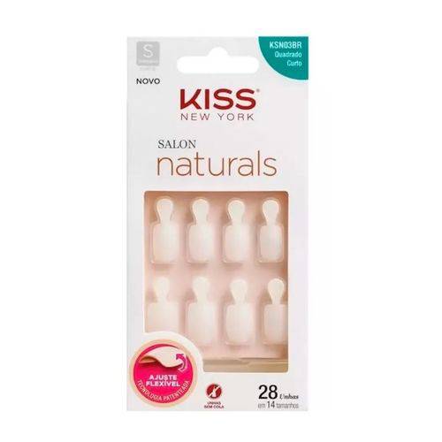 Kiss New York Kit 2unidade Salon Natural Ct. Quadrado Ab (ksn03br)