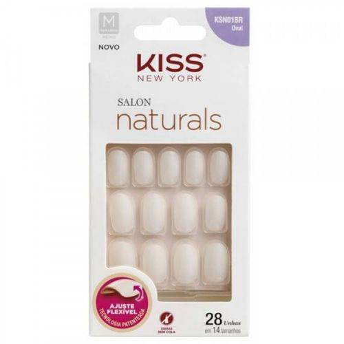 Kiss New York Kit 2unidade Salon Natural Medio Oval (ksn01br)