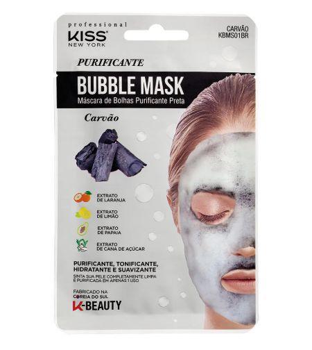 Kiss New York Máscara de Bolhas Purificante - Carvão