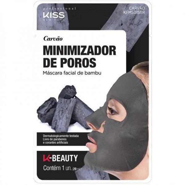 Kiss New York Máscara Facial de Bambu - Minimizador de Poros - Carvão