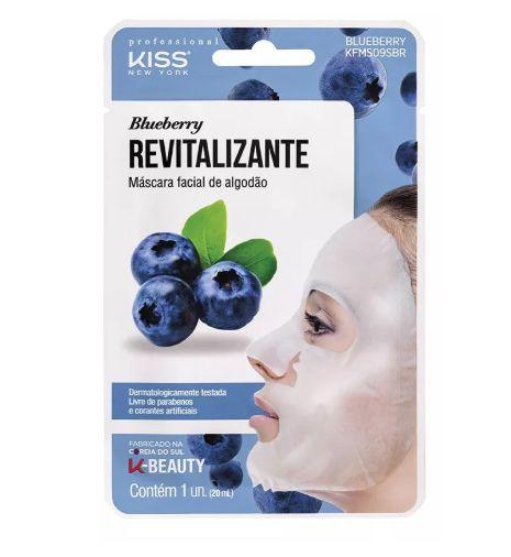 Kiss New York Máscara Facial Revitalizante - Blueberry