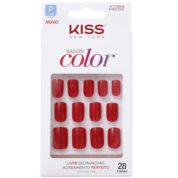 Kiss New York Salon Color Unhas Postiças Ref. KSC02-BR