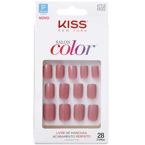Kiss New York Salon Color Unhas Postiças Ref. KSC52-BR