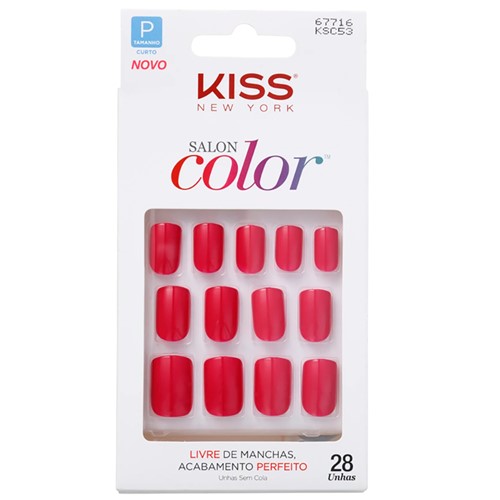 Kiss New York Salon Color Unhas Postiças Ref. KSC53-BR