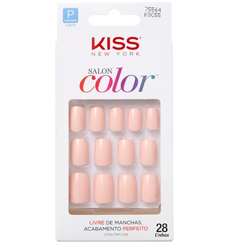 Kiss New York Salon Color Unhas Postiças Ref. KSC55-BR
