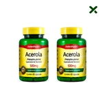 Kit 02 Acerola Vitamina C 500mg com 60 Cápsulas Loja Maxinutri