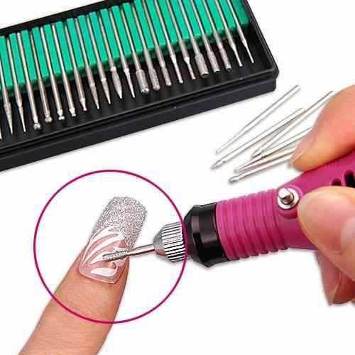 Kit 30 Brocas Lixa Unha Eletrica Profissional Manicure - Musta