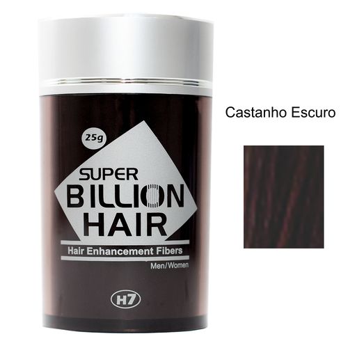 Kit 03 Maquiagem Pra Calvície Billion Hair - Cast Escuro 25g