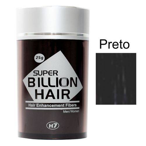 Kit 03 Maquiagem Pra Calvície Billion Hair - Preto 25g