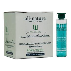 Kit 12 Ampolas Semi Di Lino Hair Care Oil 15Ml All Nature