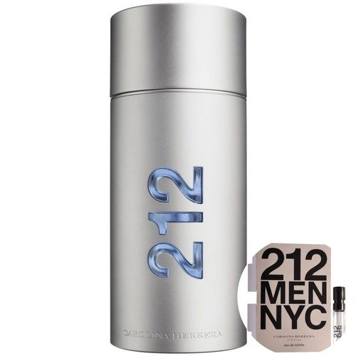 Kit 212 Men Carolina Herrera Eau de Toilette - Perfume Masculino 200ml+212 Men Nyc Eau de Toilette