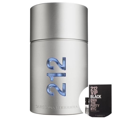 Kit 212 Men Carolina Herrera Eau de Toilette - Perfume Masculino 50ml+212 Vip Black Men