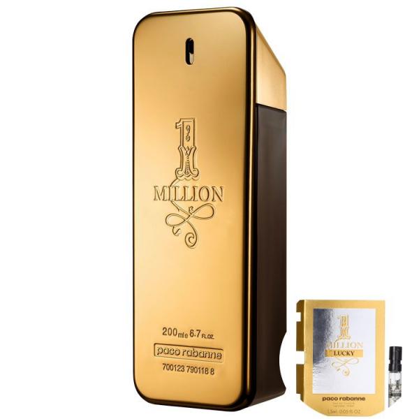 Kit 1 Million Paco Rabanne Edt - Perfume 200ml+1 Million Lucky Paco Rabanne Edt- Perfume 1,5ml