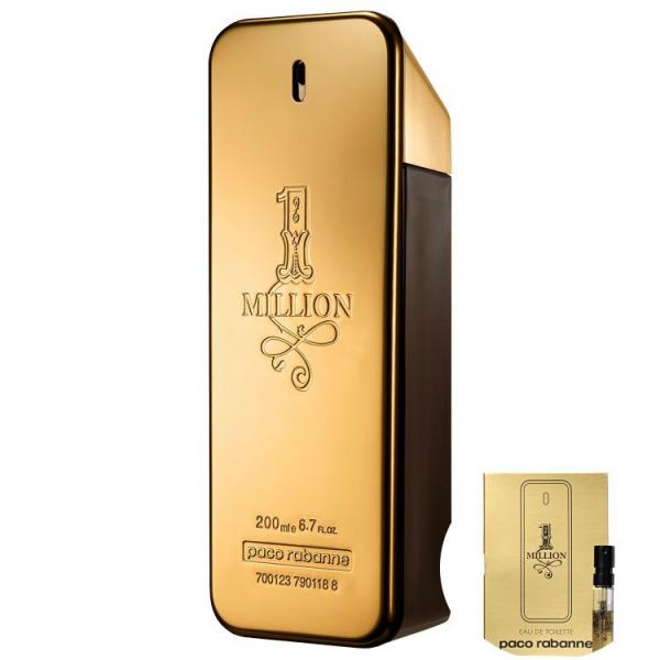 Kit 1 Million Paco Rabanne Edt - Perfume 200ml+1 Million Paco Rabanne Edt- Perfume 1,5ml