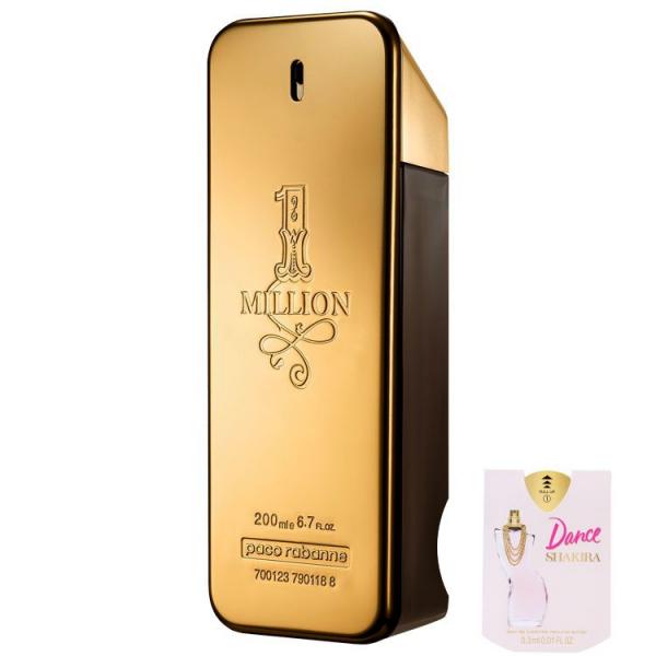 Kit 1 Million Paco Rabanne EDT - Perfume 200ml+Le Male Jean Paul Gaultier EDT - Perfume 1,5ml